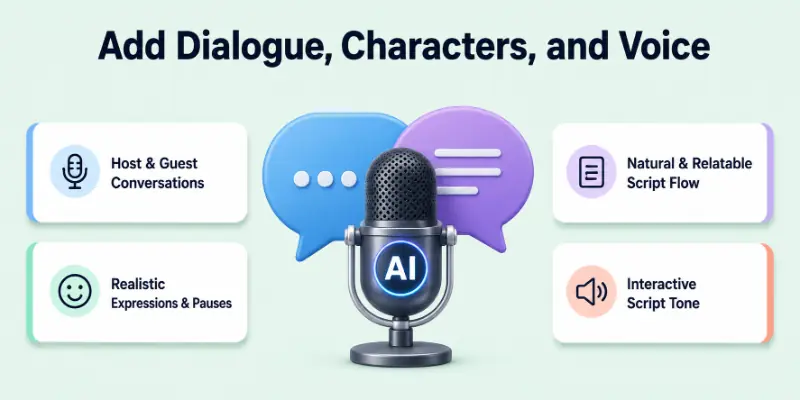 Add Dialogue, Characters, and Voice with AI