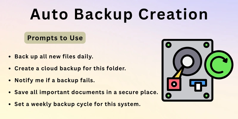 Auto Backup Creation